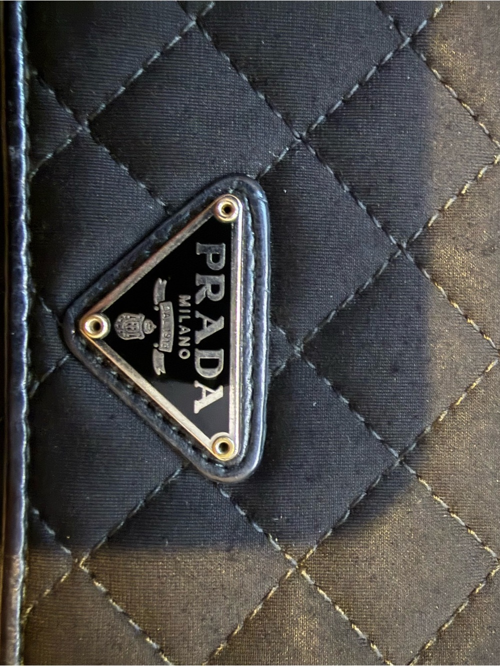Prada Black Quilted Chain Crossbody Wallet - Picture 4 of 16